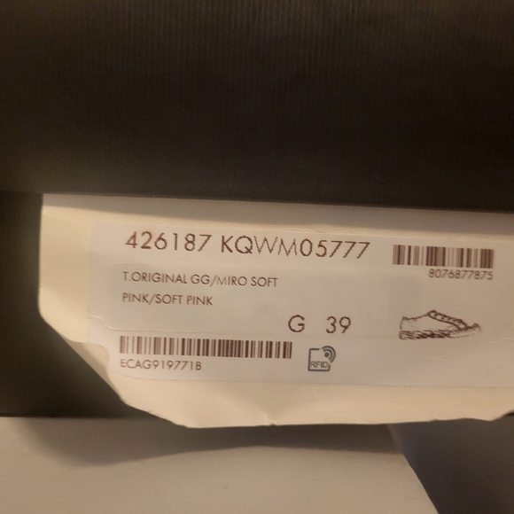 Gucci Monogram Women's Pink Lace-Up Sneakers - Picture 5 of 8